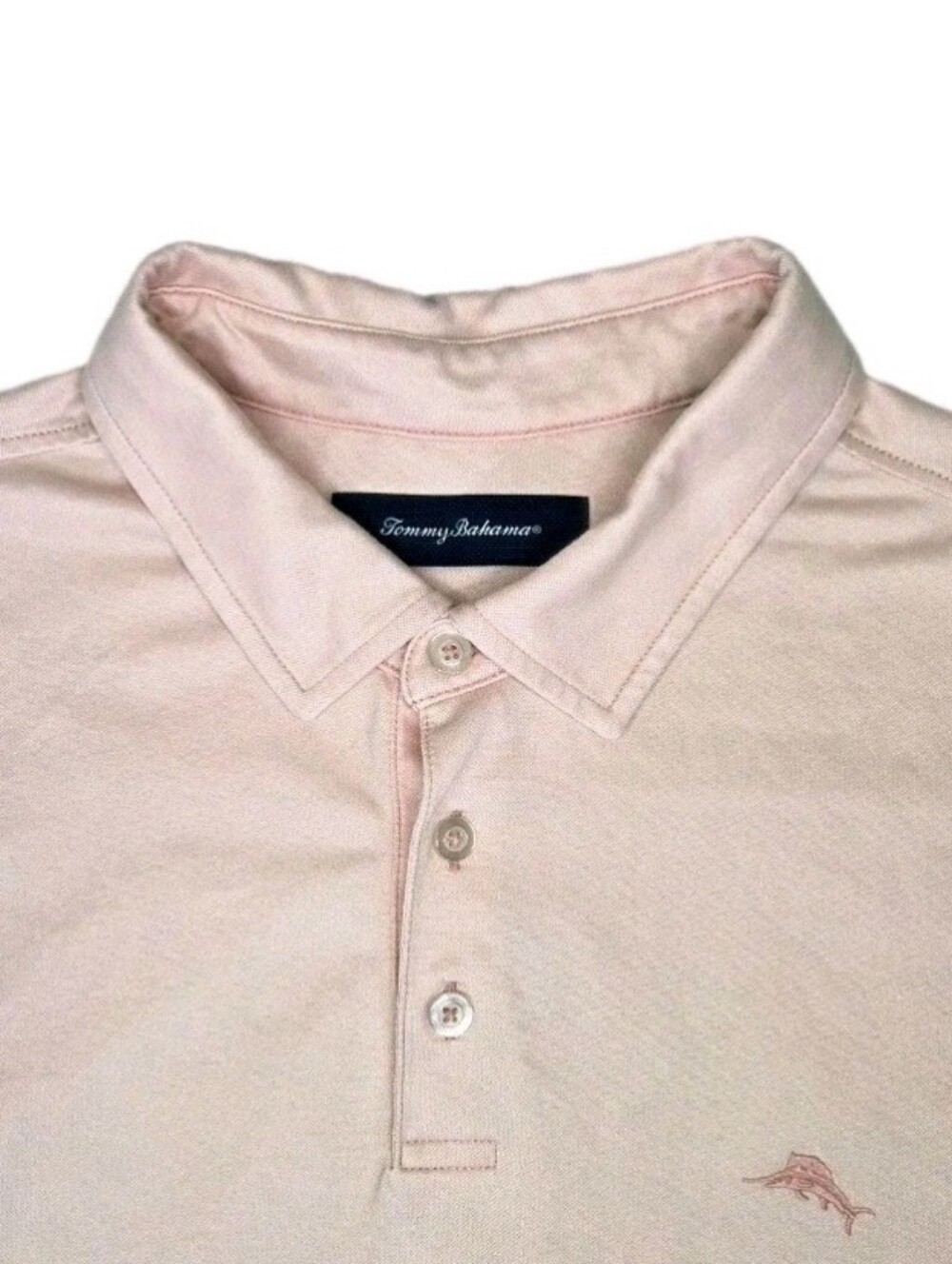 Tommy Bahama On Par Spectator Polo Shirt Size XL Light Pink Golf Preppy